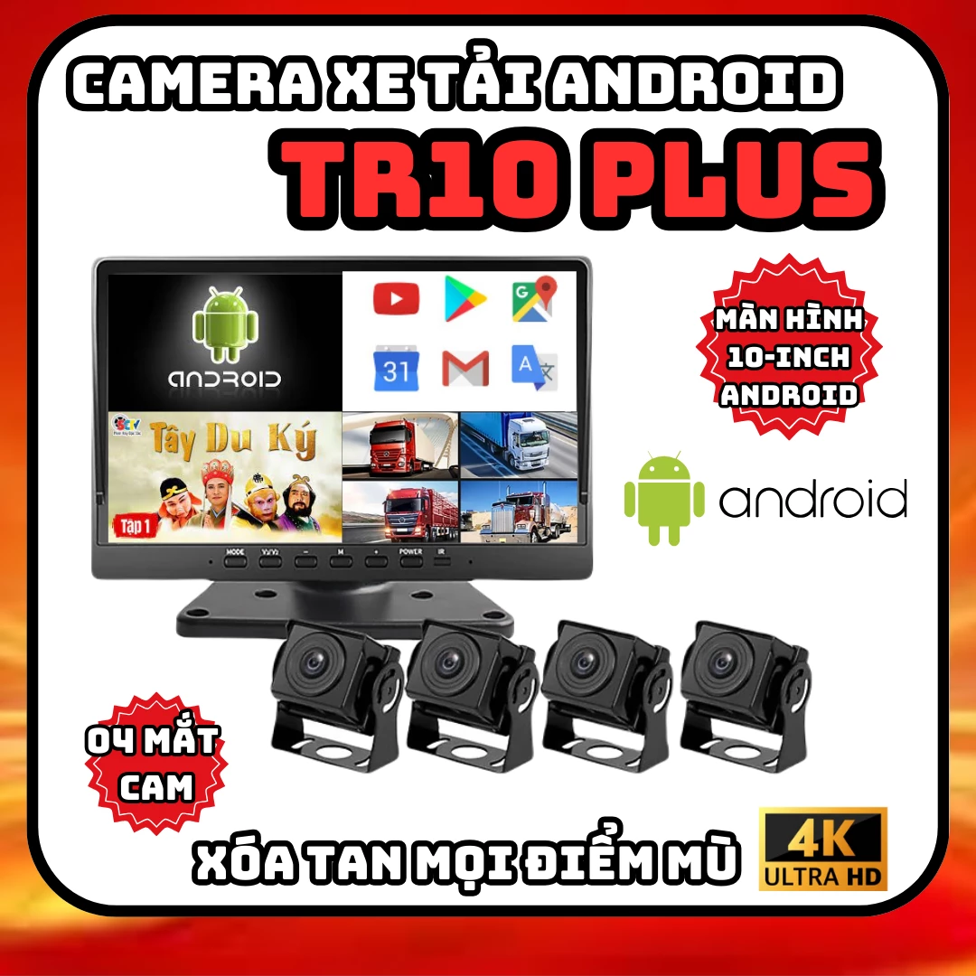 CAMERA HÀNH TRÌNH XE TẢI 360 ANDROID TR10Plus