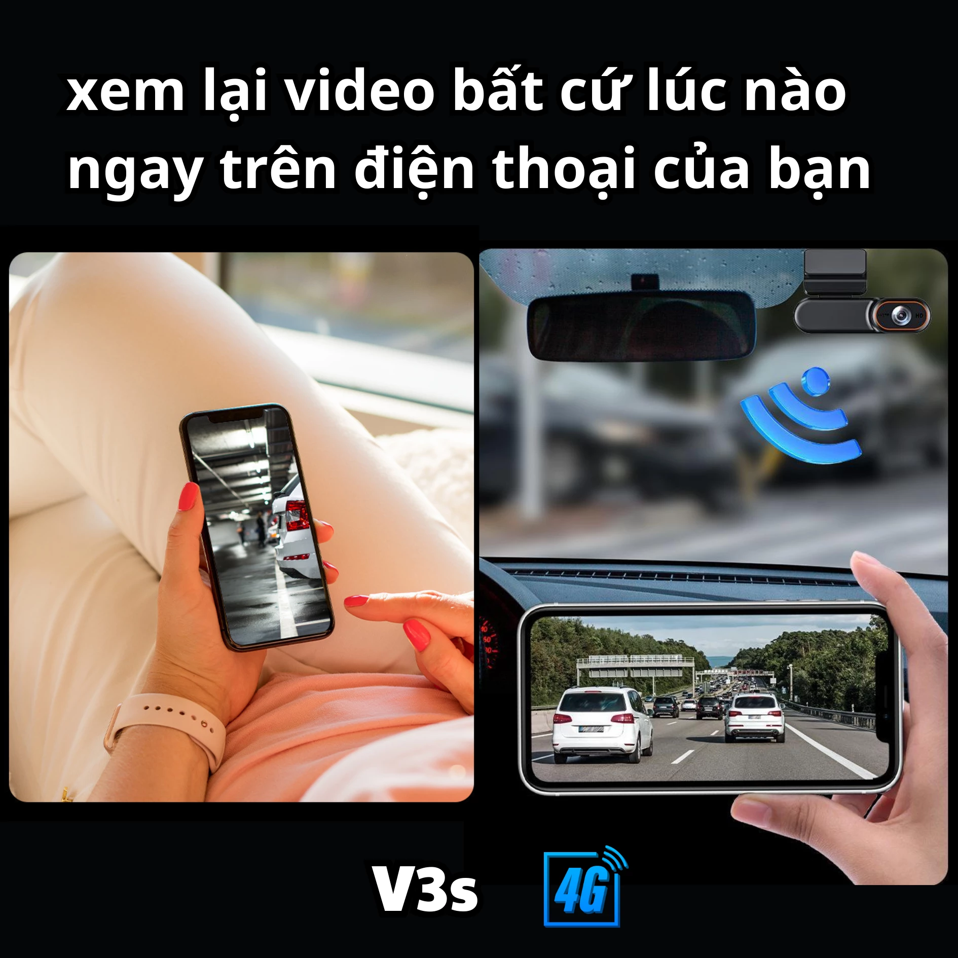 Camera hành trình V3 Plus 4G  – Quản lý xe liên tục, xem trực tiếp từ xa, ghi đè vòng lặp thông minh, độ phân giải FullHD sắc nét... 2