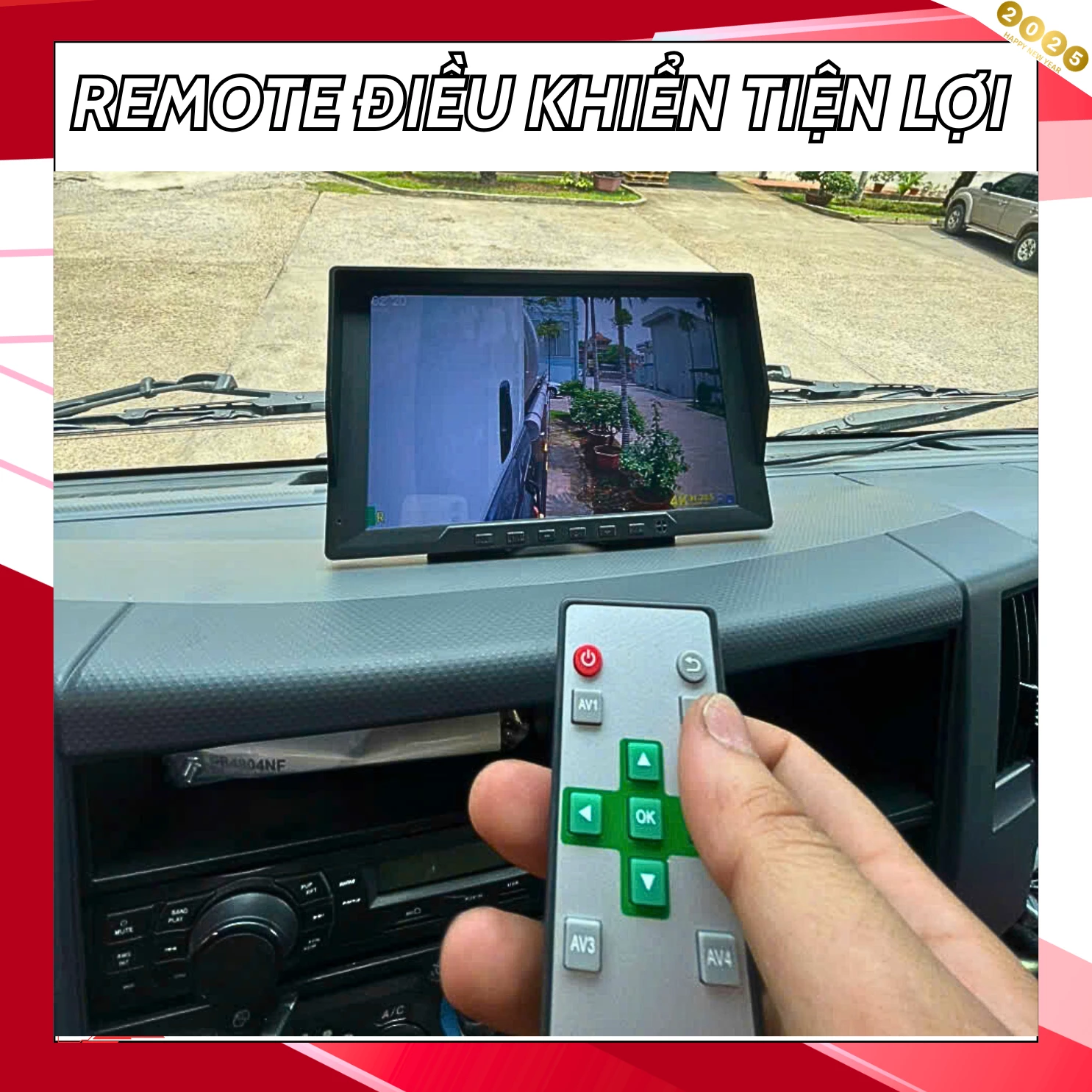 Camera hành trình TR07, 4 mắt camera sắc nét, chống nước IP68 giúp xóa điểm mù xe kích thước lớn. 5