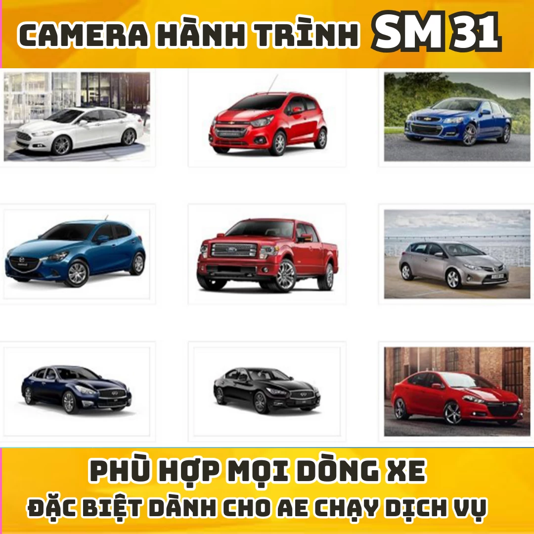 Camera hành trình ghi hình 3 mắt SM31, có kết nối điện thoại, tích hợp camera lùi và hồng ngoại quay trong xe... 8