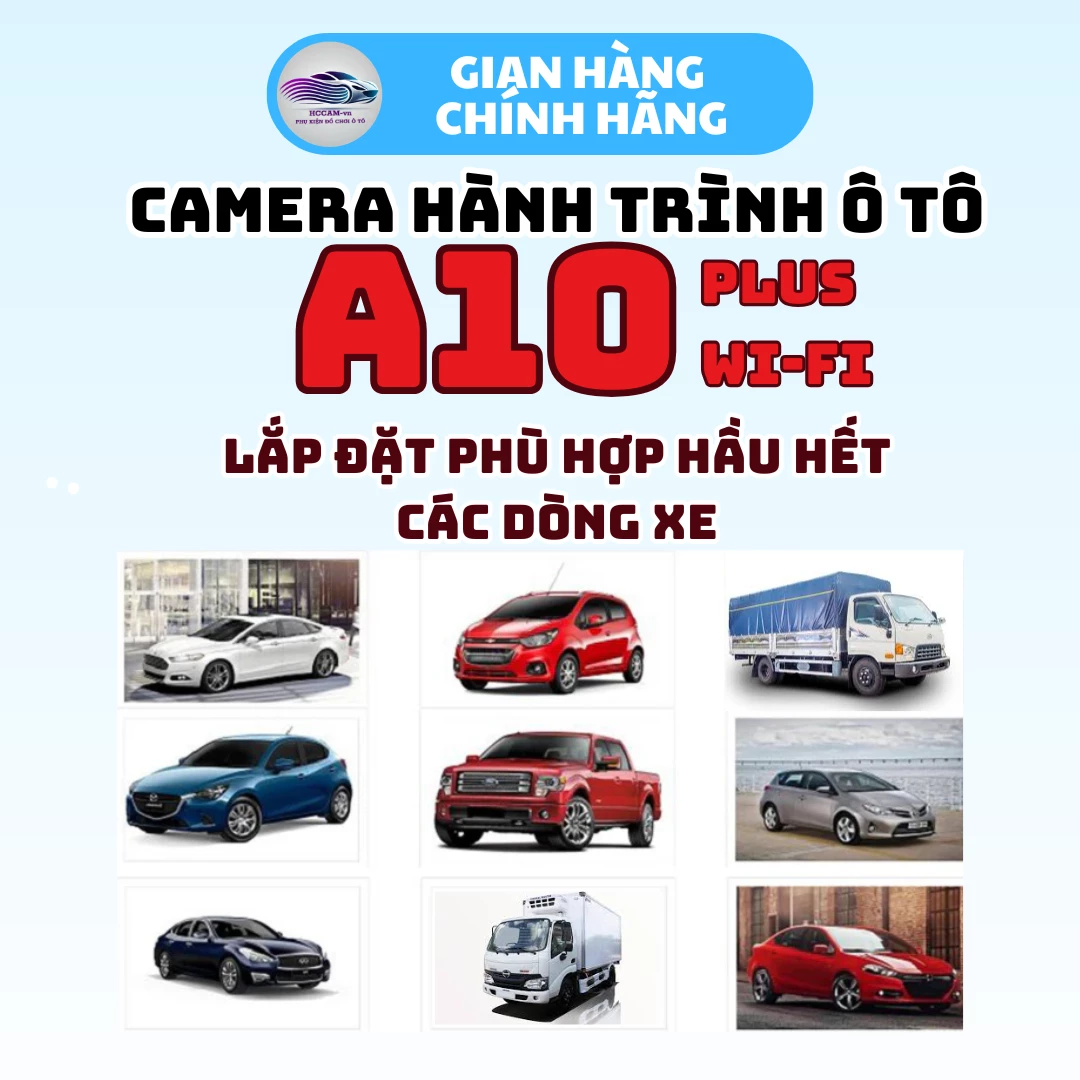 Camera hành trình A10 Plus WI-Fi, ghi hình vòng lặp thông minh 2 kênh trước sau, hỗ trợ vạch kẻ vùi xe, gắn gương tiện lợi, kết nối điện thoại trích xuất file nhanh chóng... 5