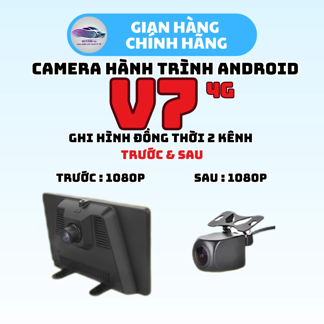 Camera hành trình Android V7 4G, cảnh báo tốc độ, cảnh báo phạt nguội, ghi đè vòng lặp thông minh, xem xe online... 3