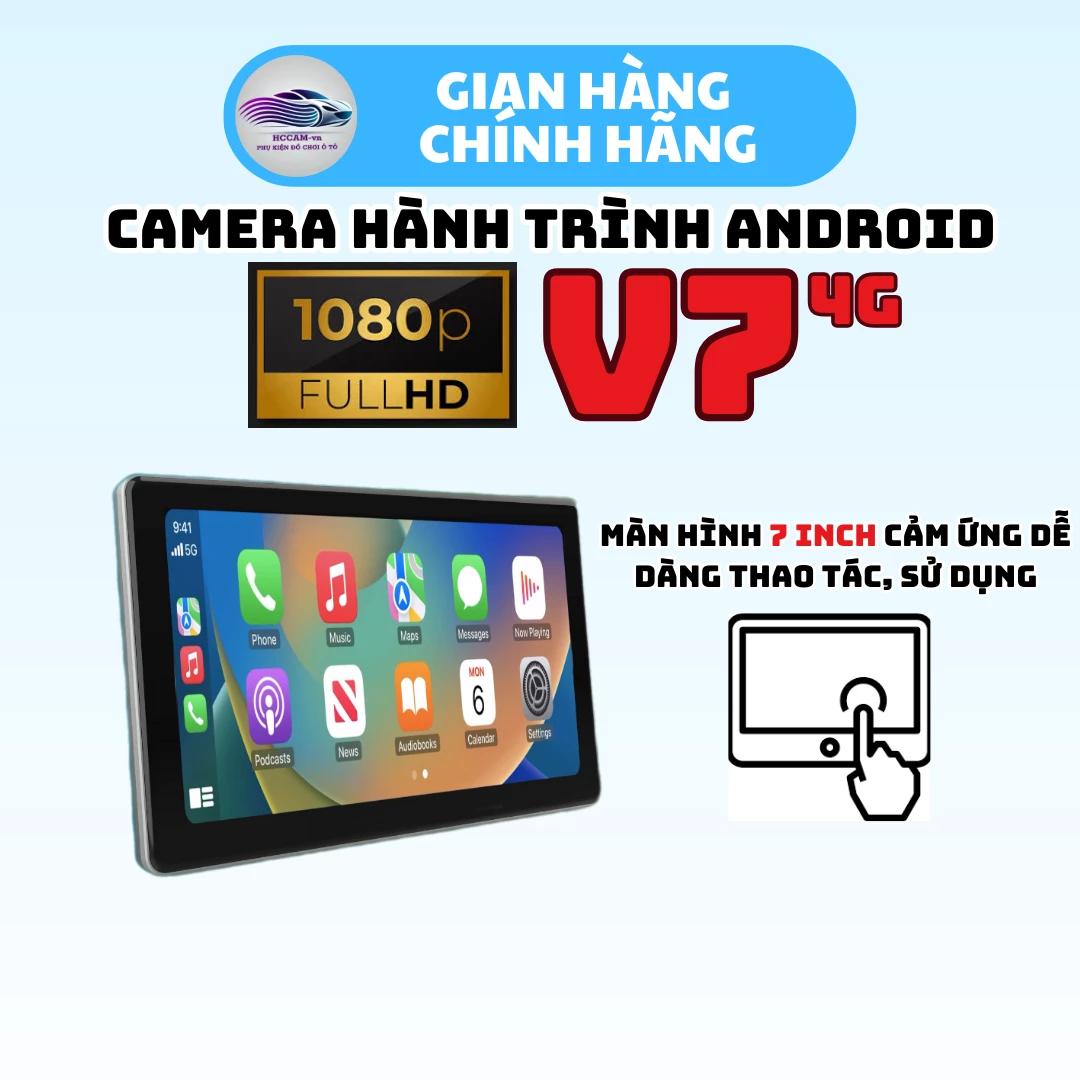 Camera hành trình Android V7 4G, cảnh báo tốc độ, cảnh báo phạt nguội, ghi đè vòng lặp thông minh, xem xe online... 1