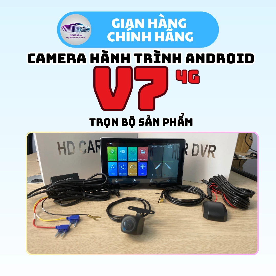 Camera hành trình Android V7 4G, cảnh báo tốc độ, cảnh báo phạt nguội, ghi đè vòng lặp thông minh, xem xe online... 6