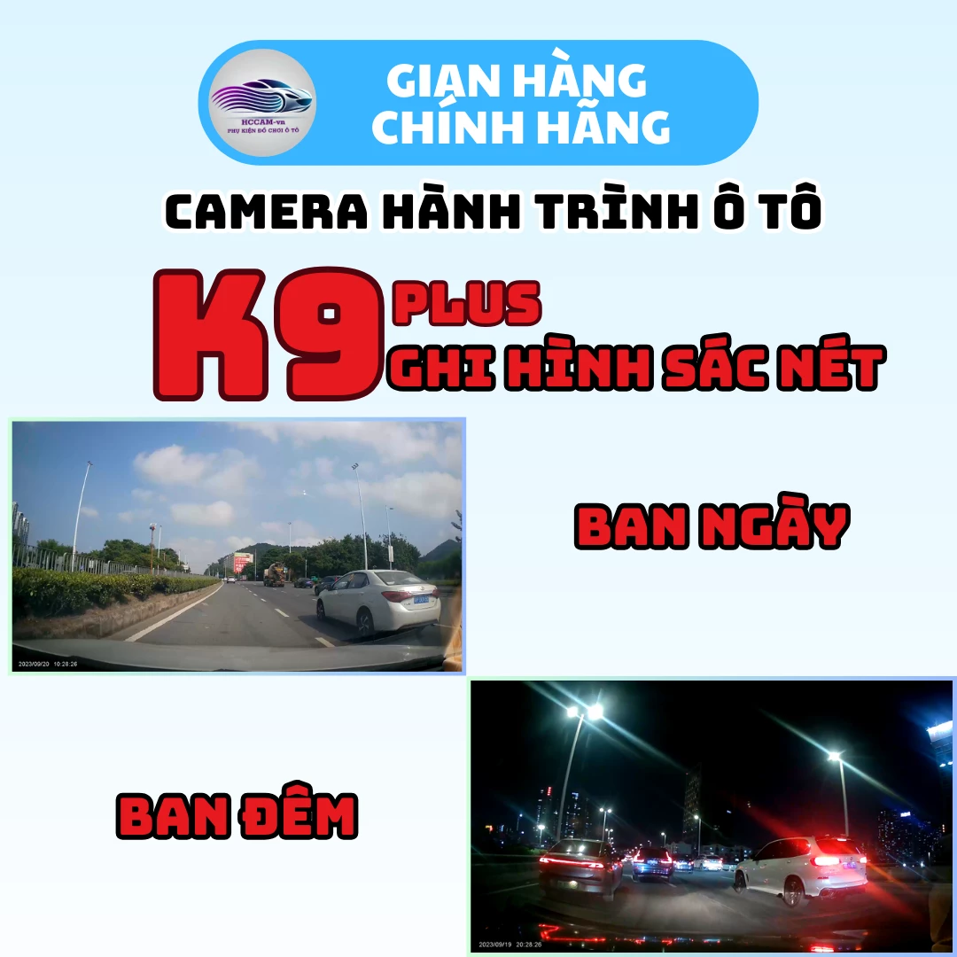 Camera hành trình K9 plus, ghi hình FULLHD 1080P, kết nối điện thoại xoay 360 độ quay trước hoăc trong xe. 4