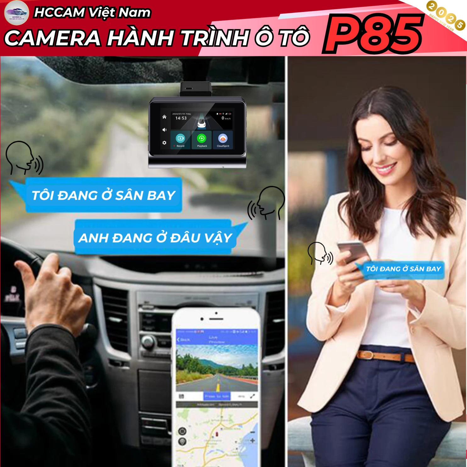 Camera hành trình P83 - Quản lý xe từ xa, đàm thoại 2 chiều, xem lại lộ trình, ghi đè vòng lặp thông minh... 4