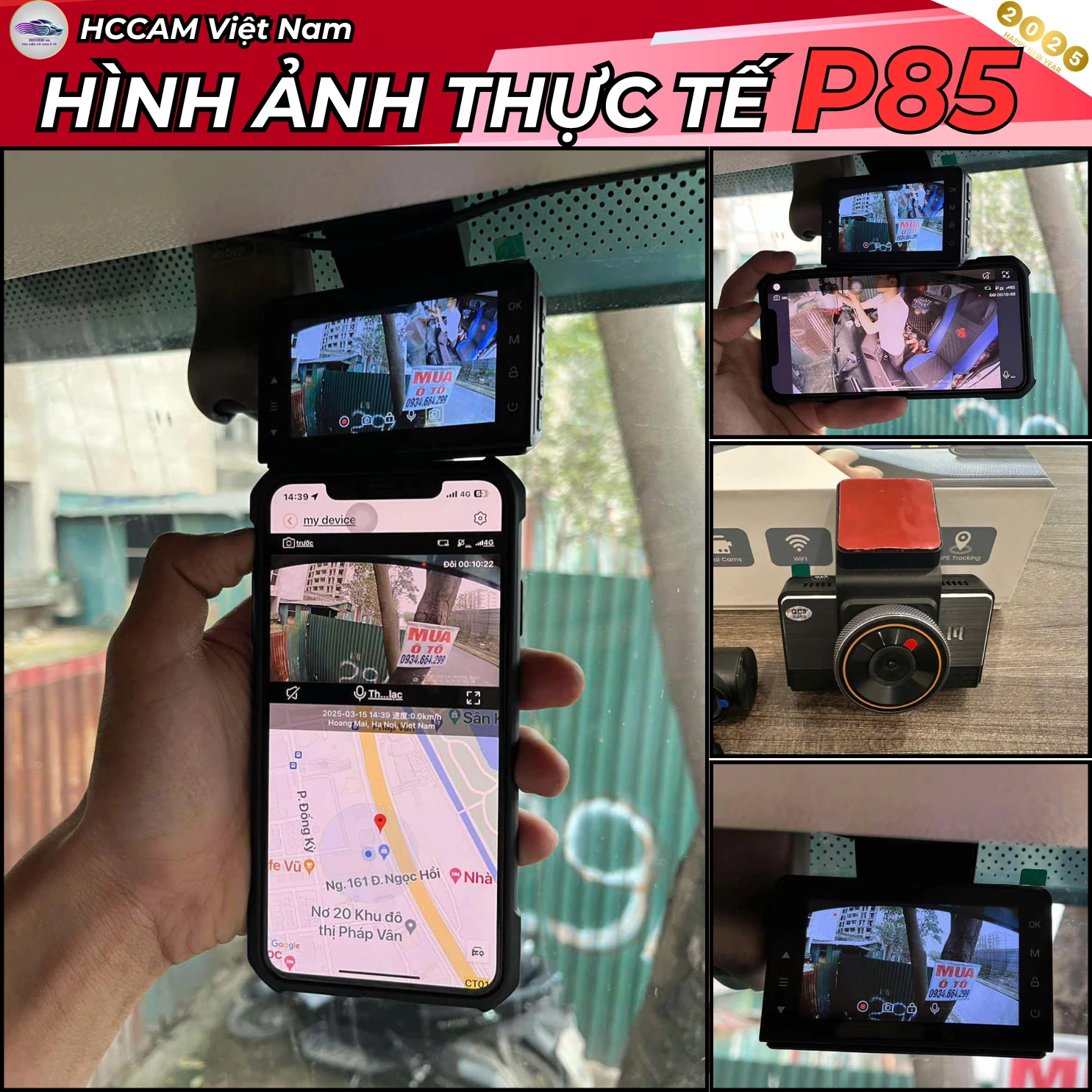 Camera hành trình P83 - Quản lý xe từ xa, đàm thoại 2 chiều, xem lại lộ trình, ghi đè vòng lặp thông minh... 8