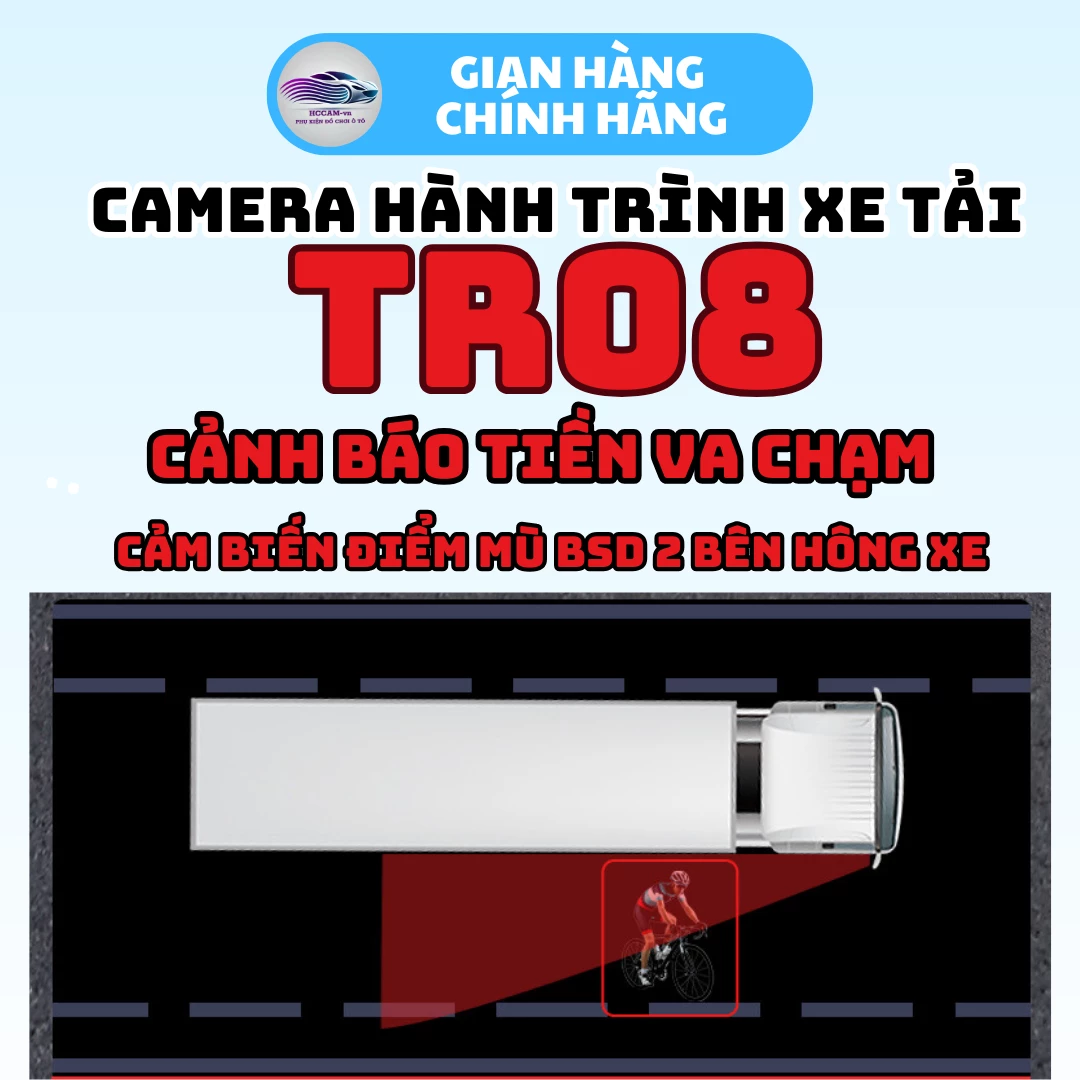 Camera xe tải 5 mắt cam TR08, hỗ trợ vạch kẻ lùi, góc cam rộng, 4k sắc nét, cảm biến va chạm, nghe nhạc USB 7