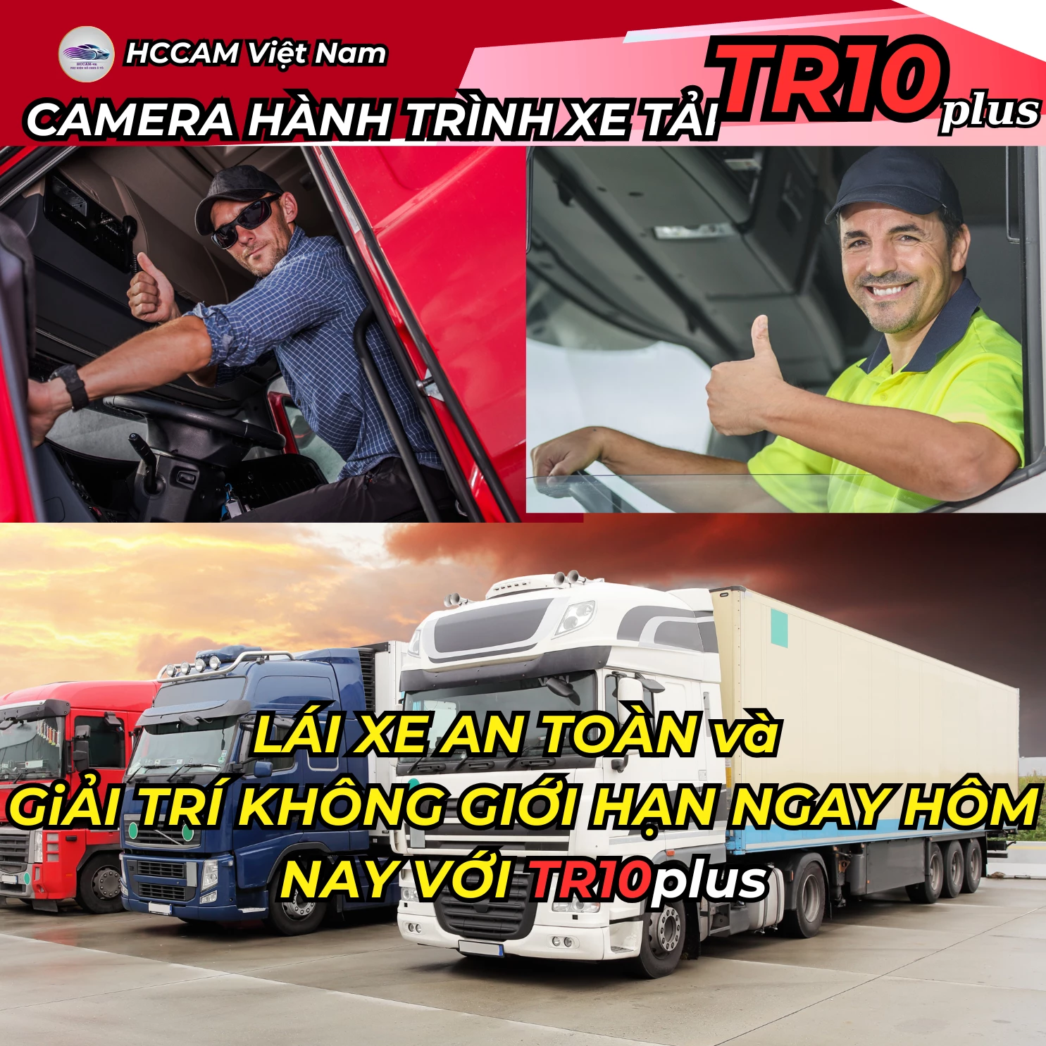 Camera hành trình xe tải TR10 Plus, ghi hình 4 mắt với màn cảm ứng 10inch, xem phim, nghe nhạc, hỗ trợ vạch kẻ lùi xe 9