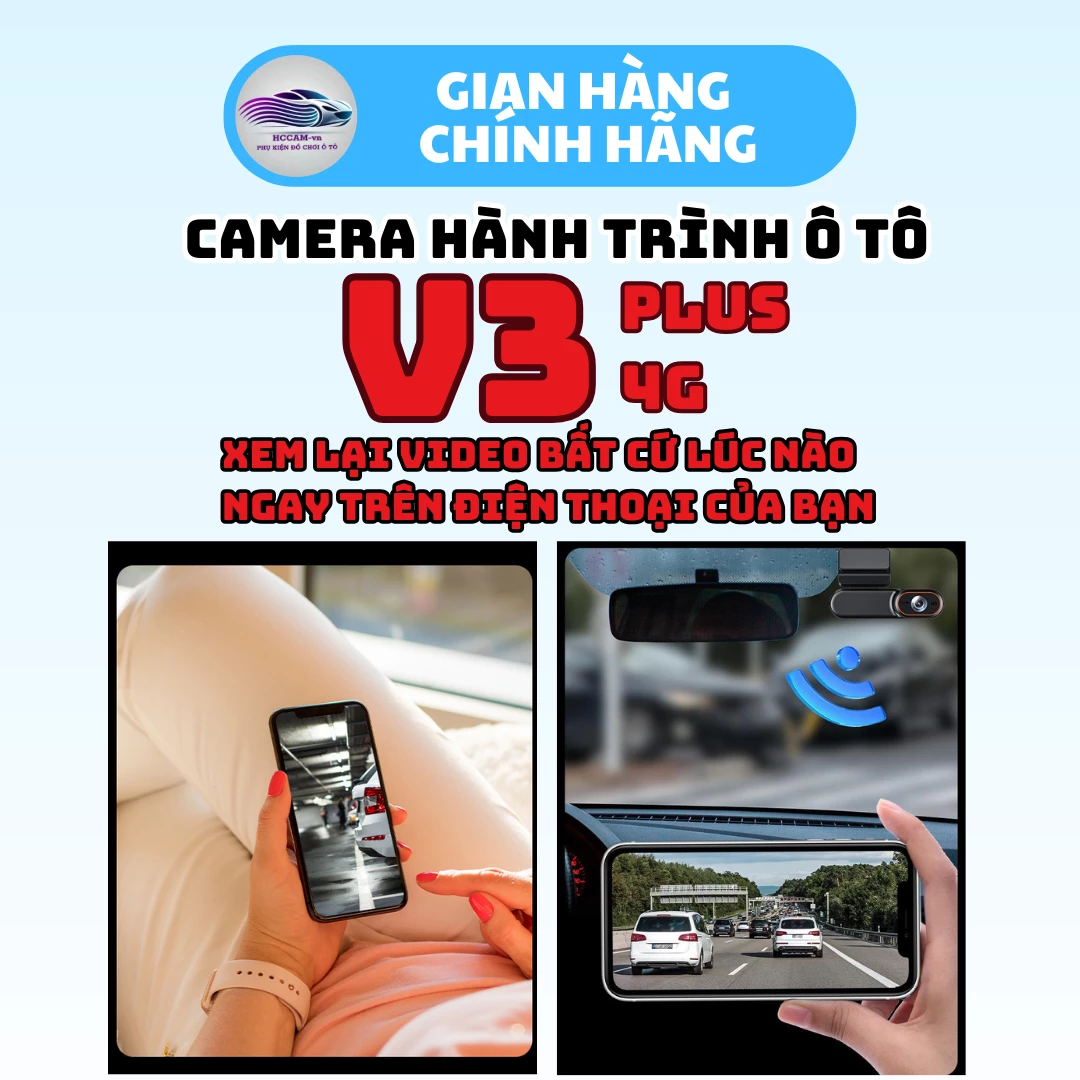 Camera hành trình V3 Plus 4G  – Quản lý xe liên tục, xem trực tiếp từ xa, ghi đè vòng lặp thông minh, độ phân giải FullHD sắc nét... 3