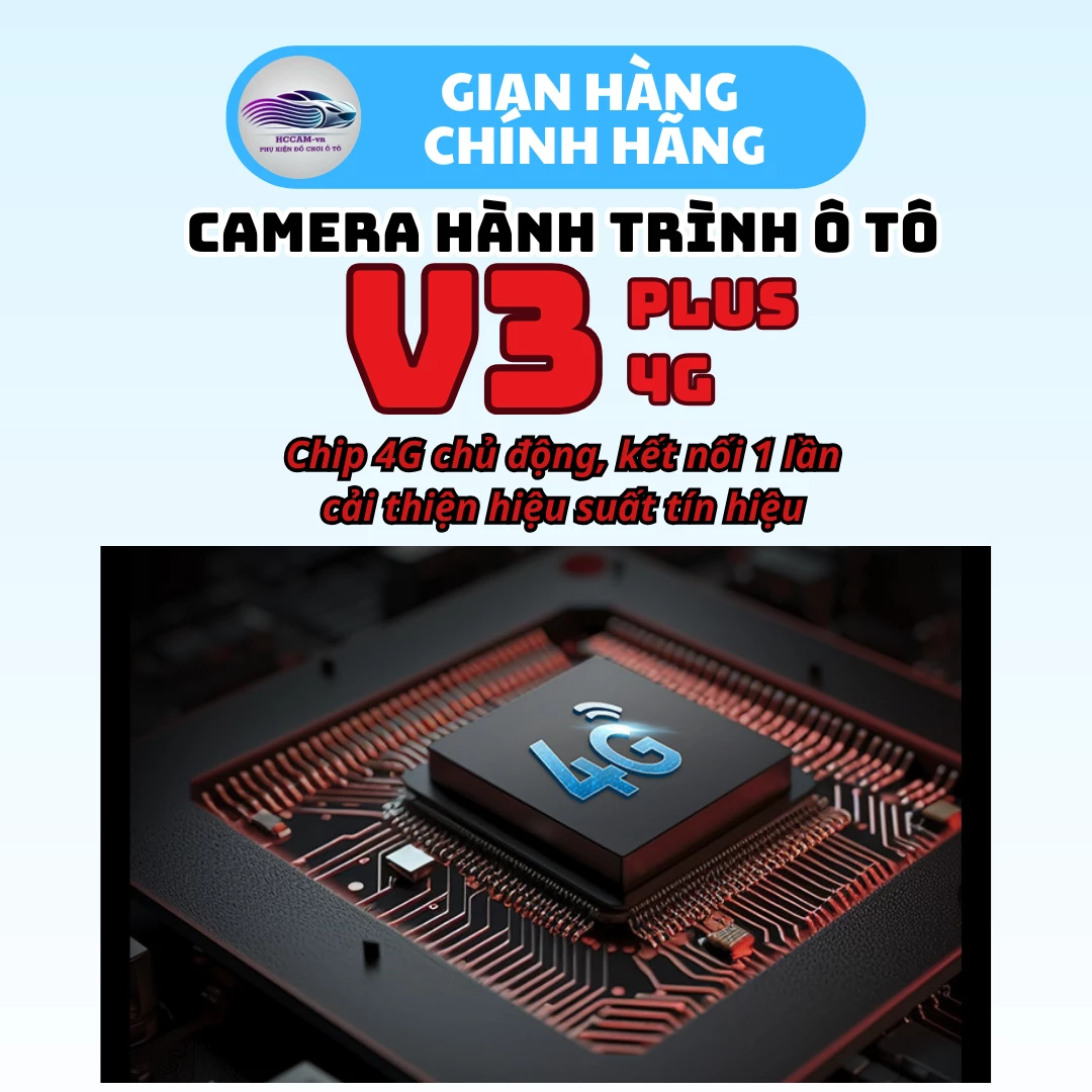 Camera hành trình V3 Plus 4G  – Quản lý xe liên tục, xem trực tiếp từ xa, ghi đè vòng lặp thông minh, độ phân giải FullHD sắc nét... 4