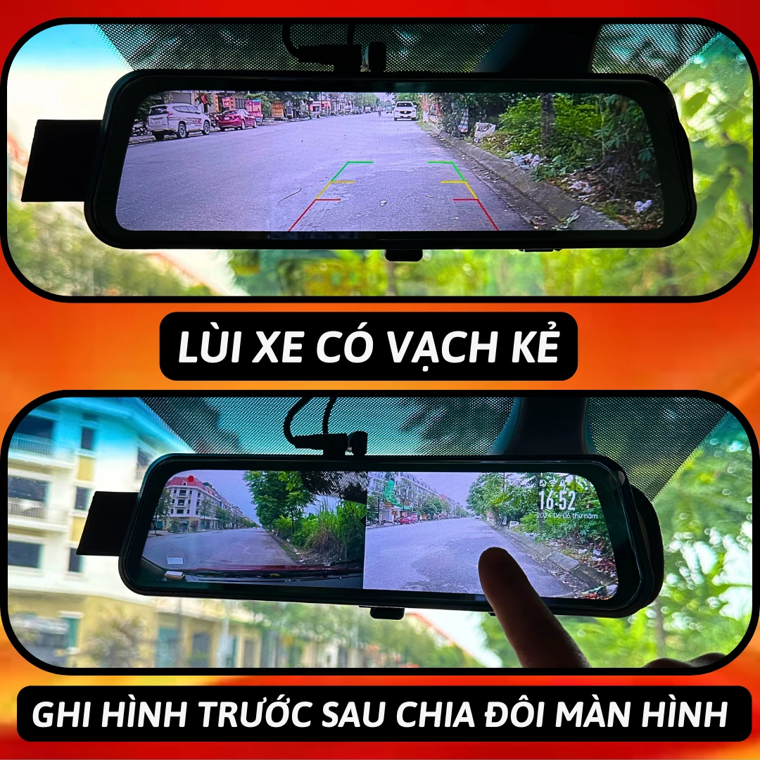 Camera hành trình Gương XR10plus 4G Android Camera 5