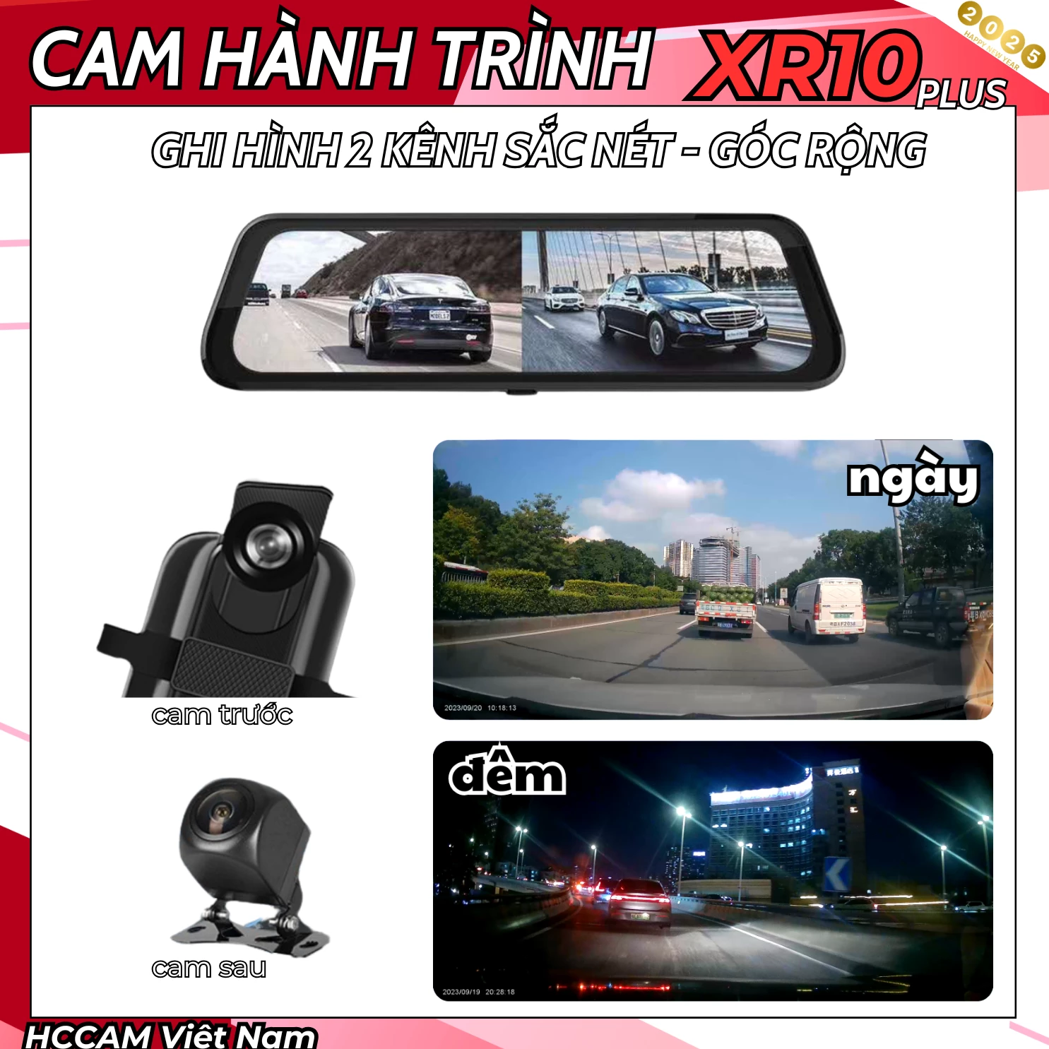 Camera hành trình Gương XR10plus 4G Android Camera chính hãng HCCAM (giá vô địch) 6
