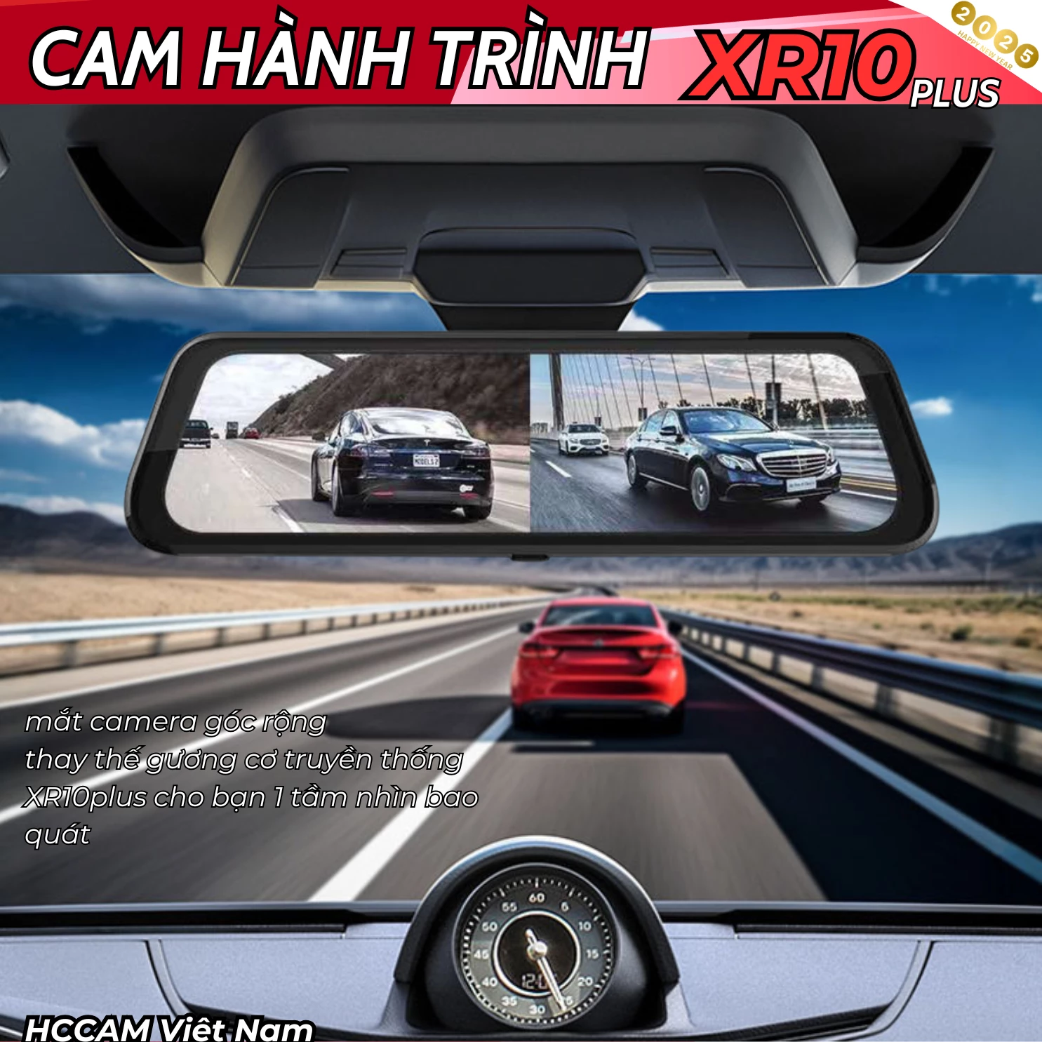Camera hành trình Gương XR10plus 4G Android Camera chính hãng HCCAM (giá vô địch) 8