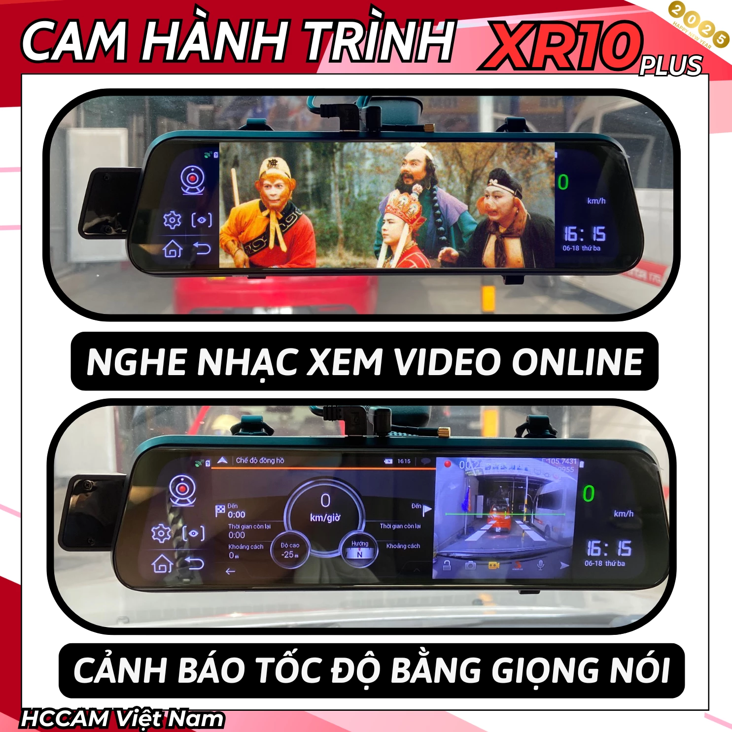 Camera hành trình Gương XR10plus 4G Android Camera chính hãng HCCAM (giá vô địch) 5